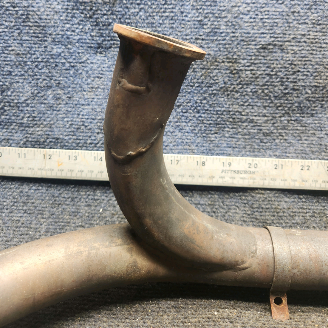 Used aircraft parts for sale, 99044-04 Piper PA-28-140 Exhaust Stack – Right Rear