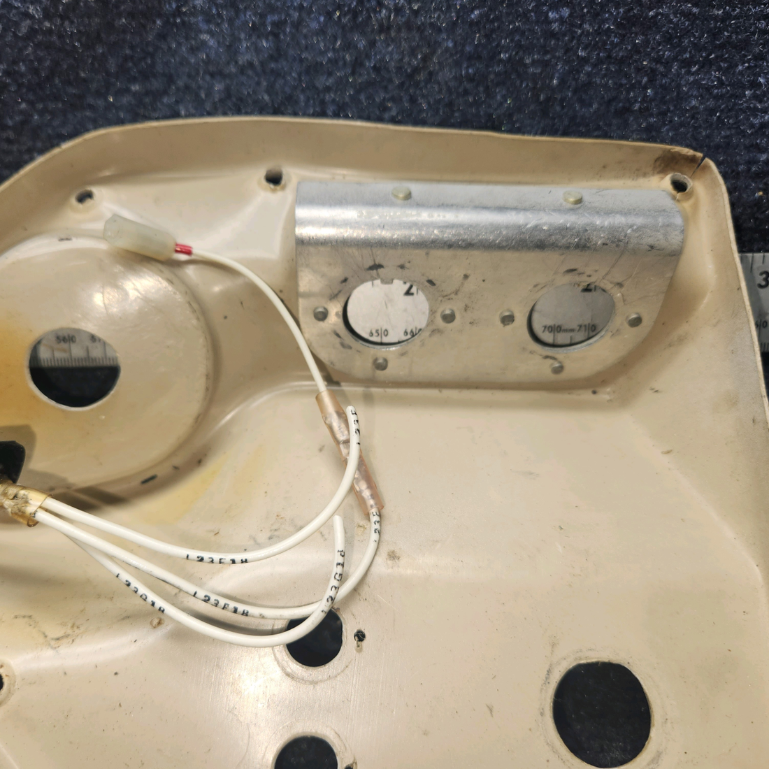 Used aircraft parts for sale, 96-364060-7 BEECHCRAFT 95-55B Ignition Panel Escutcheon Plate