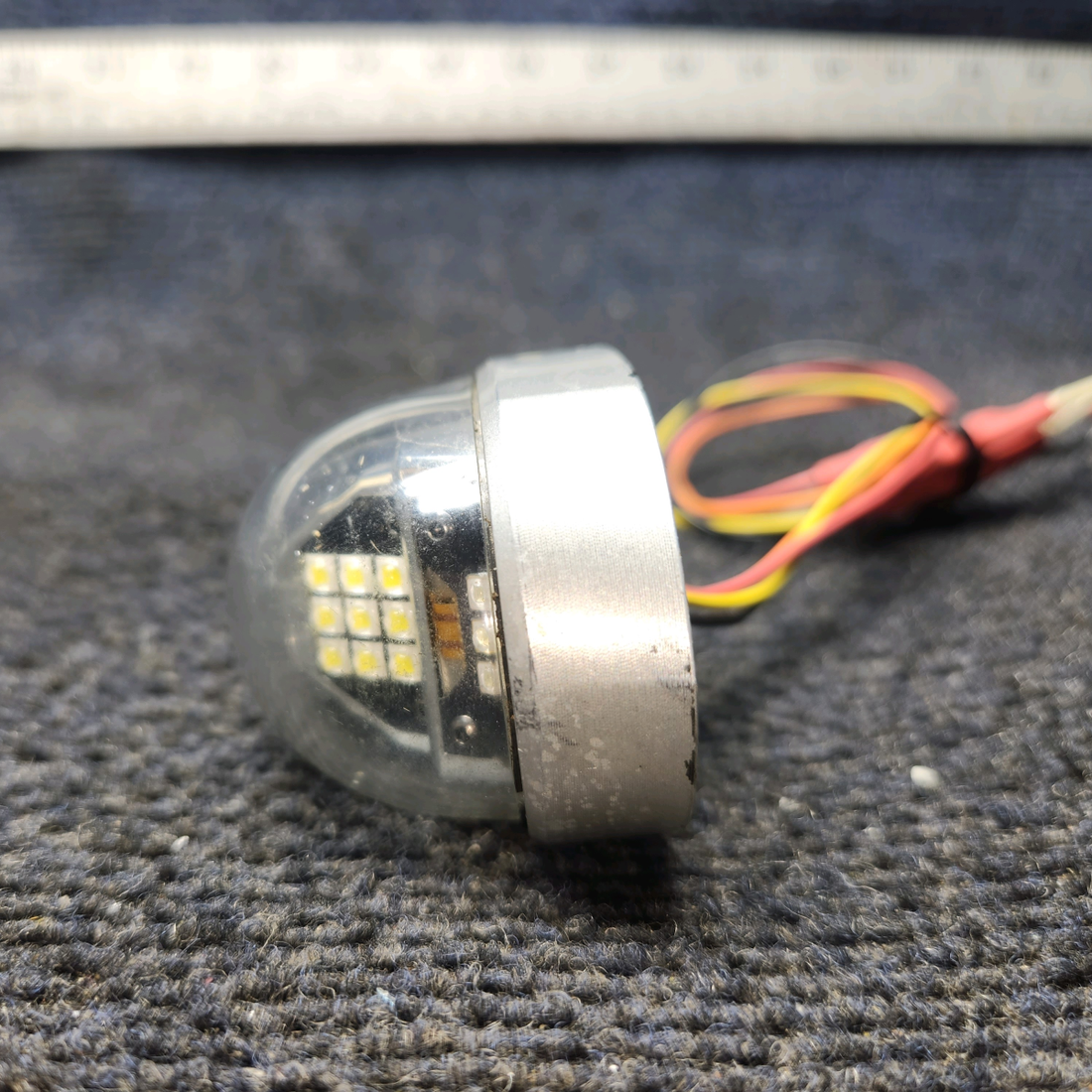 Used aircraft parts for sale, 01-0790725-01 WHELEN OR6501G Piper PA28-161 Anti-Collision Wingtip Light Green 14V