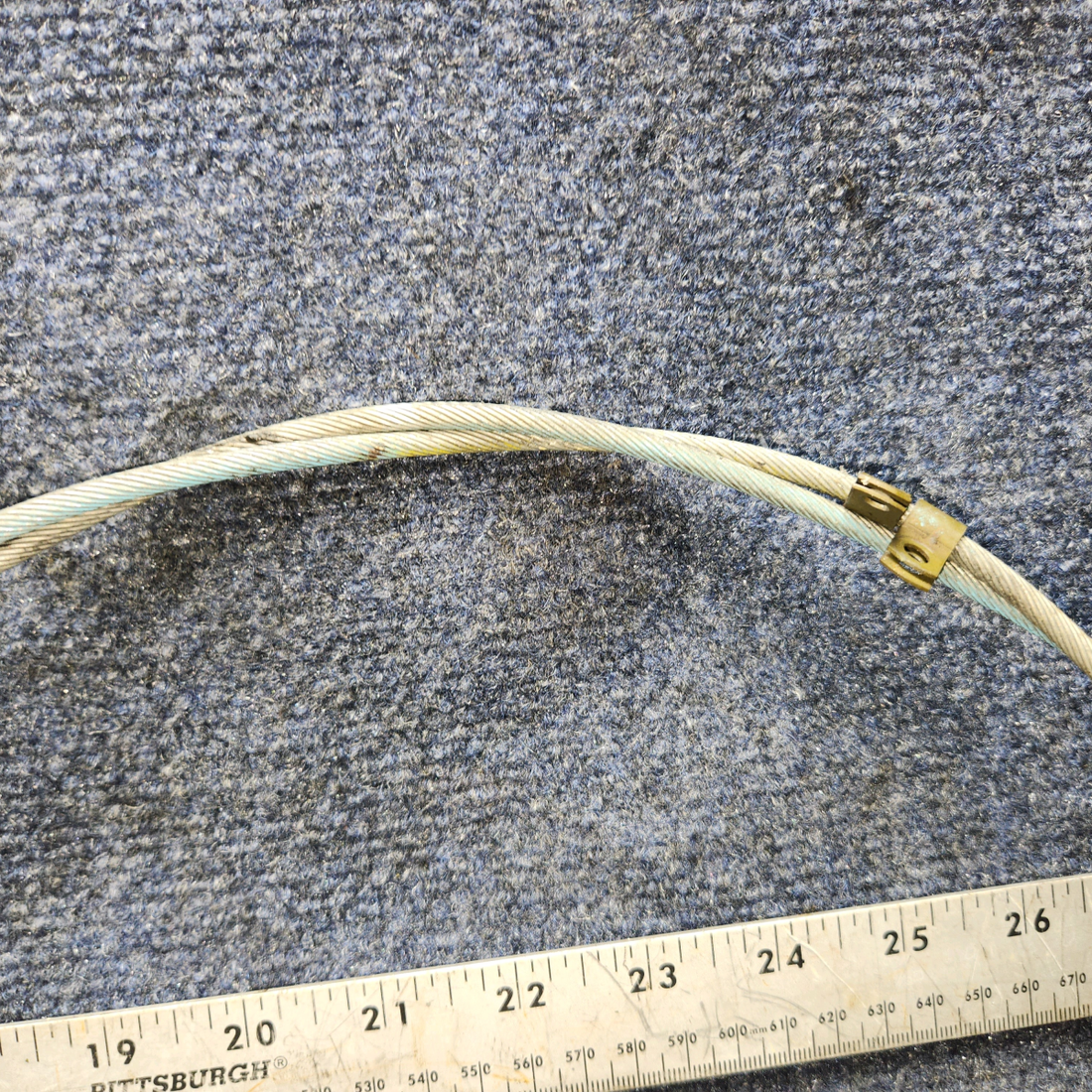 Used aircraft parts for sale, Cabin Air Control Cable Assembly Piper PA28-161 Cabin Air Control Cable Assembly (length 52")