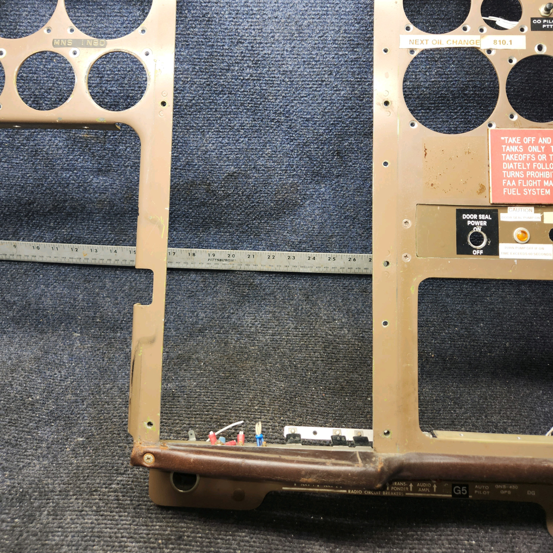 Used aircraft parts for sale, 58-324037-1 BEECHCRAFT 95-55B Instrument Panel Assembly – Co-Pilot