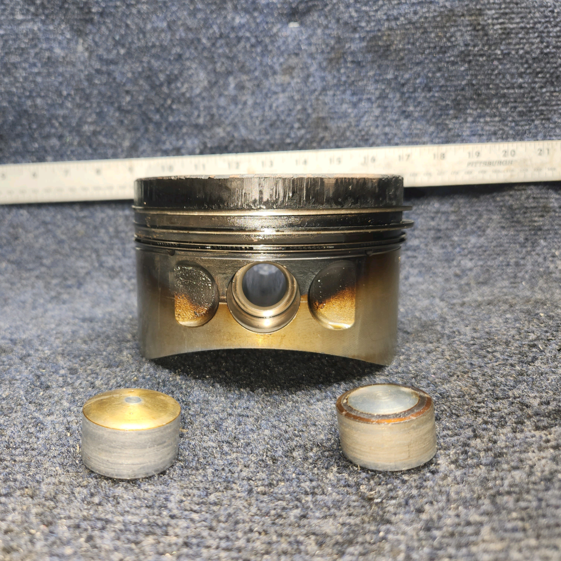 Used aircraft parts for sale, LW-12416 Lycoming O-320-D2A Piper PA28-140 Cylinder Wide Deck Chrome with High-Compression Piston