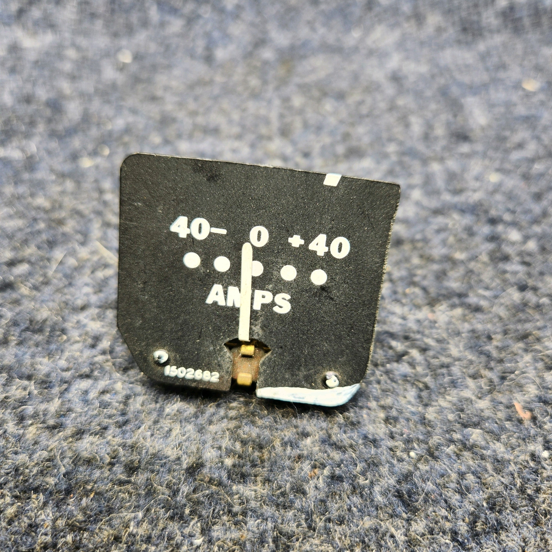 Used aircraft parts for sale, 1502682 BEECHCRAFT F35 AC AMPERES GAUGE INDICATOR 12 VOLTS