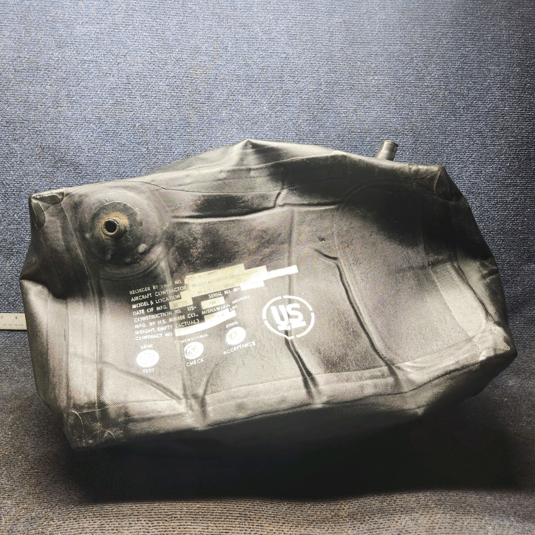 Used aircraft parts for sale, 35-921222-5 Beechcraft 35-33 10 Gallon Auxiliary Fuel Cell - LH