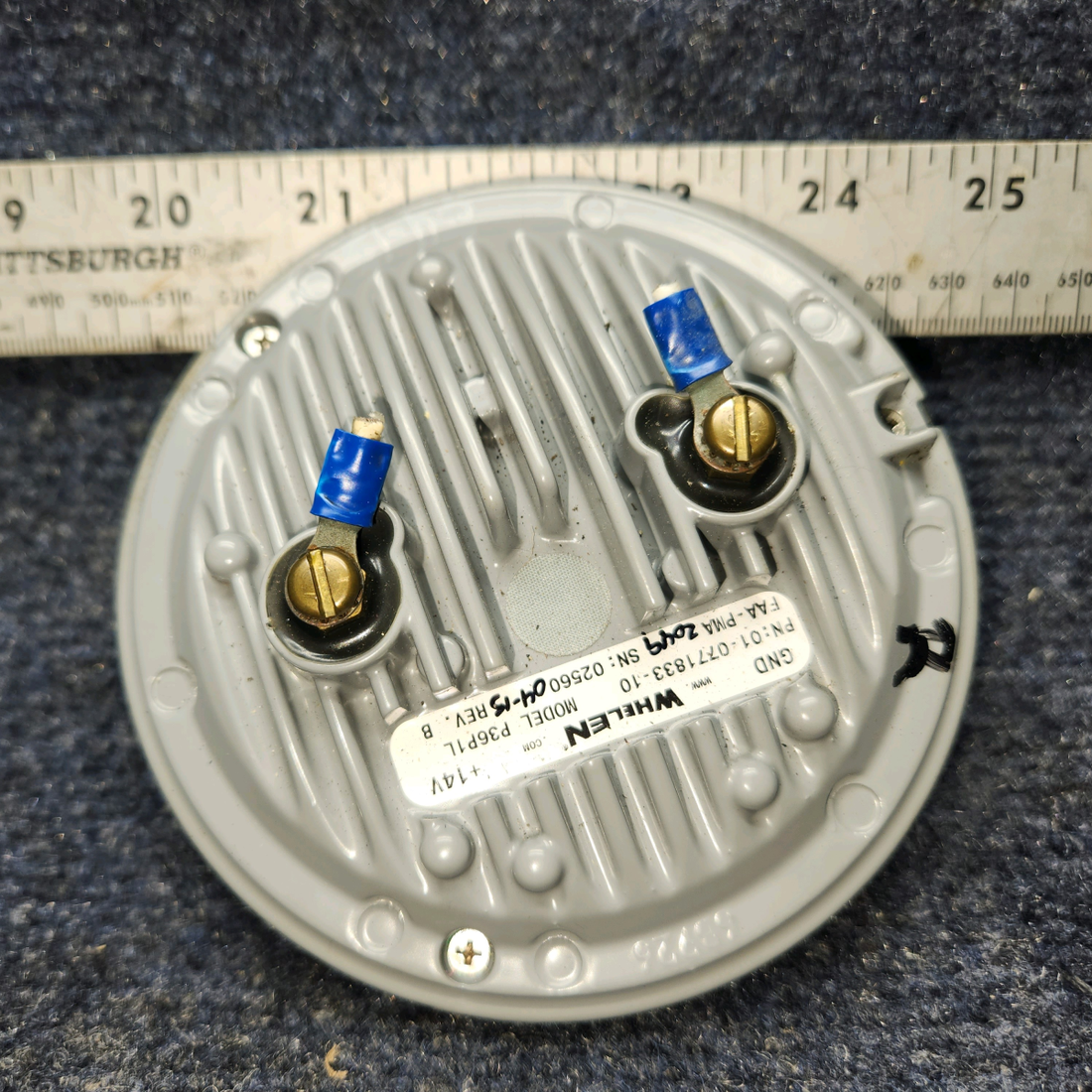 Used aircraft parts for sale, 01-0771833-10 WHELEN P36P1L PIPER PA-24-250 LED Landing Light Assembly