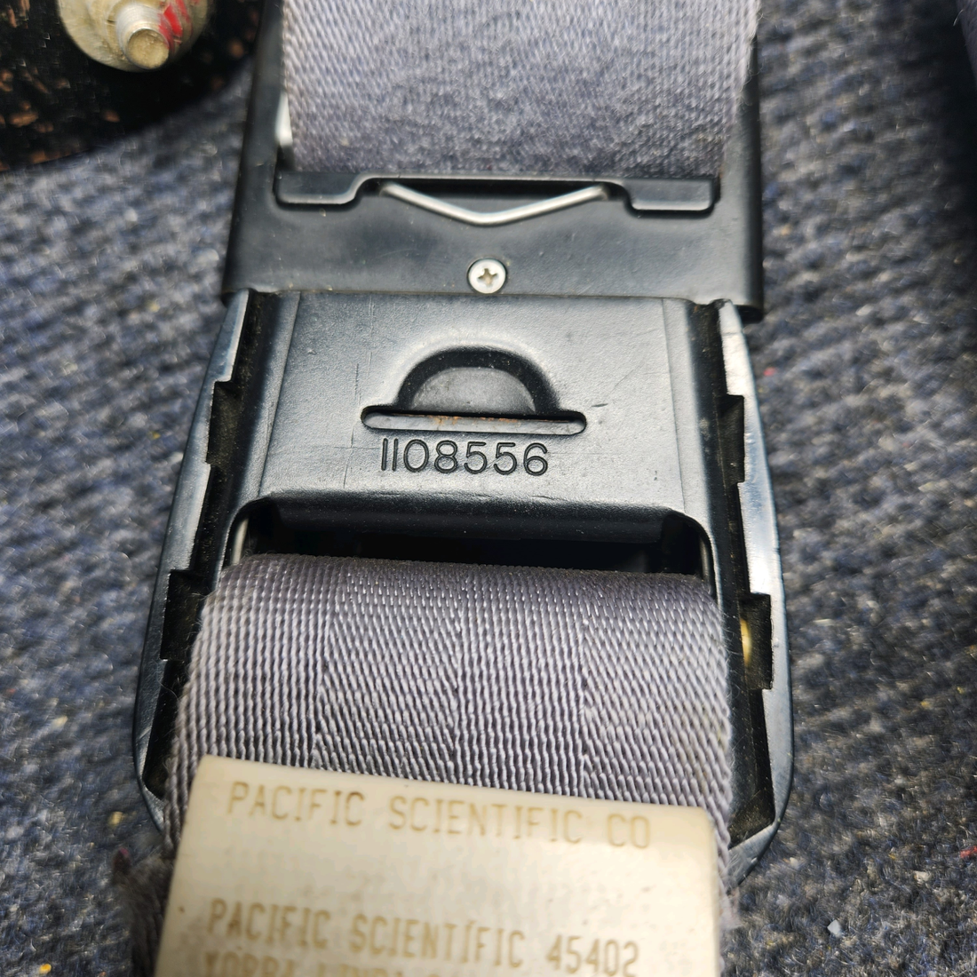 Used aircraft parts for sale, 1108559M-11-058 PIPER PA28-161 Warrior III LAP SEAT BELT AND BUCKLE ASSEMBLY LH AND RH SET REAR SEAT