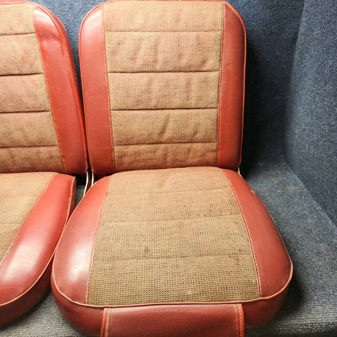 Used aircraft parts for sale, 99359-000, 99358-000 PIPER PA28-140 Rear Seat Assembly Set.