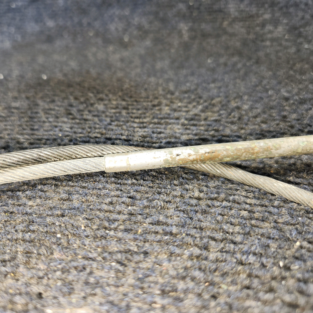 Used aircraft parts for sale, 63902-005 PIPER PA28-140 Cabin Heat Control Cable Assembly (Length: 37")