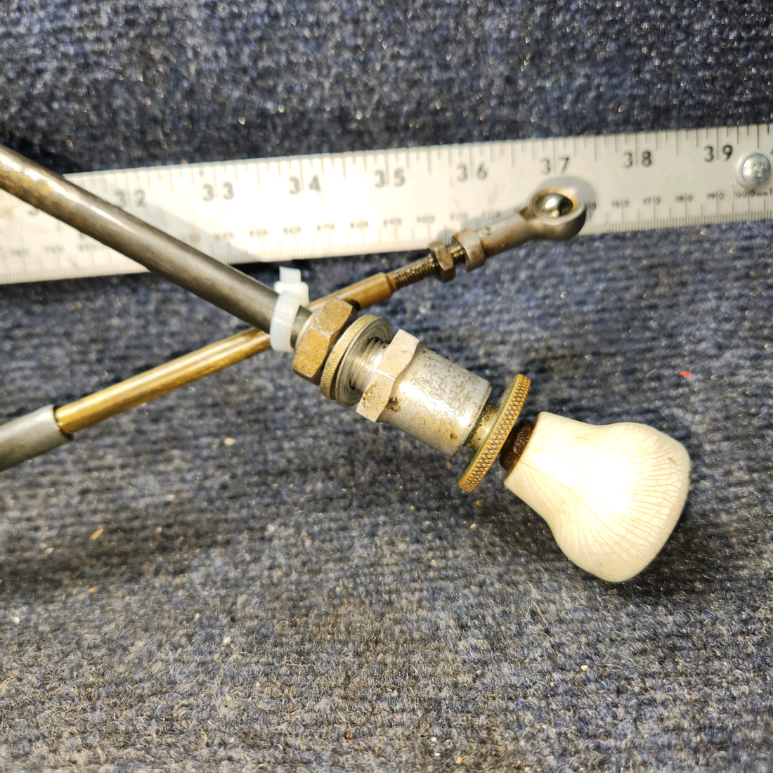Used aircraft parts for sale, S1222-2 Cessna 172E Throttle Cable Assembly 47"