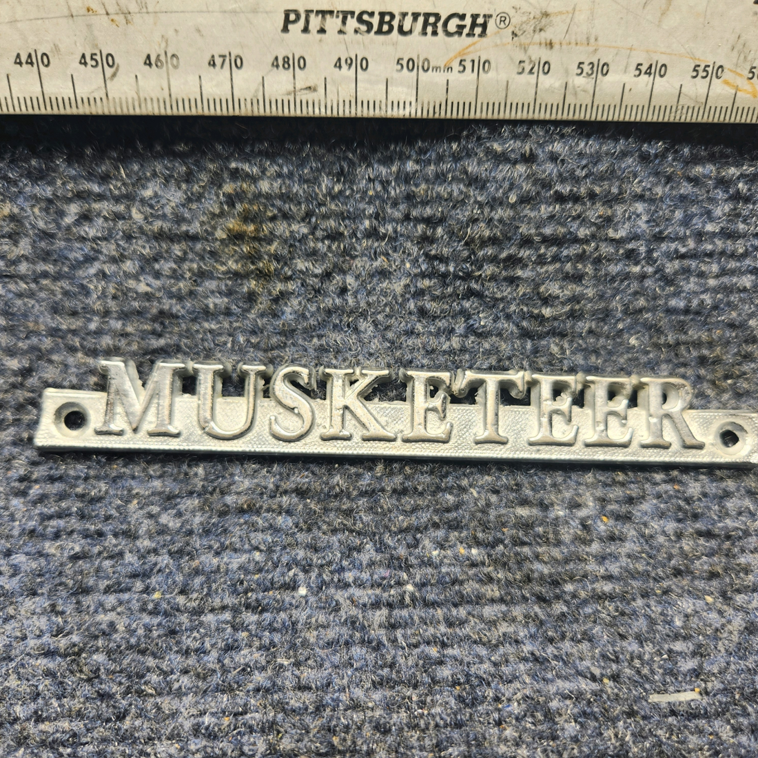 Used aircraft parts for sale, MUSKETEER EMBLEM "PRICE PER EACH" Beechcraft A23A Musketeer Custom III MUSKETEER EMBLEM