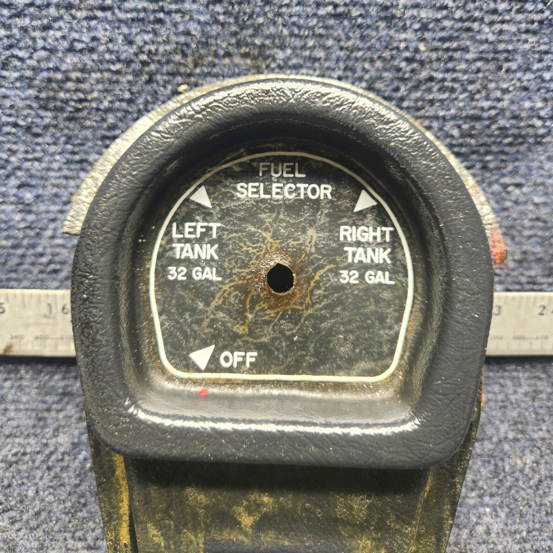 Used aircraft parts for sale, 610257-001 MOONEY M20J FUEL SELECTOR PLASTIC COVER
