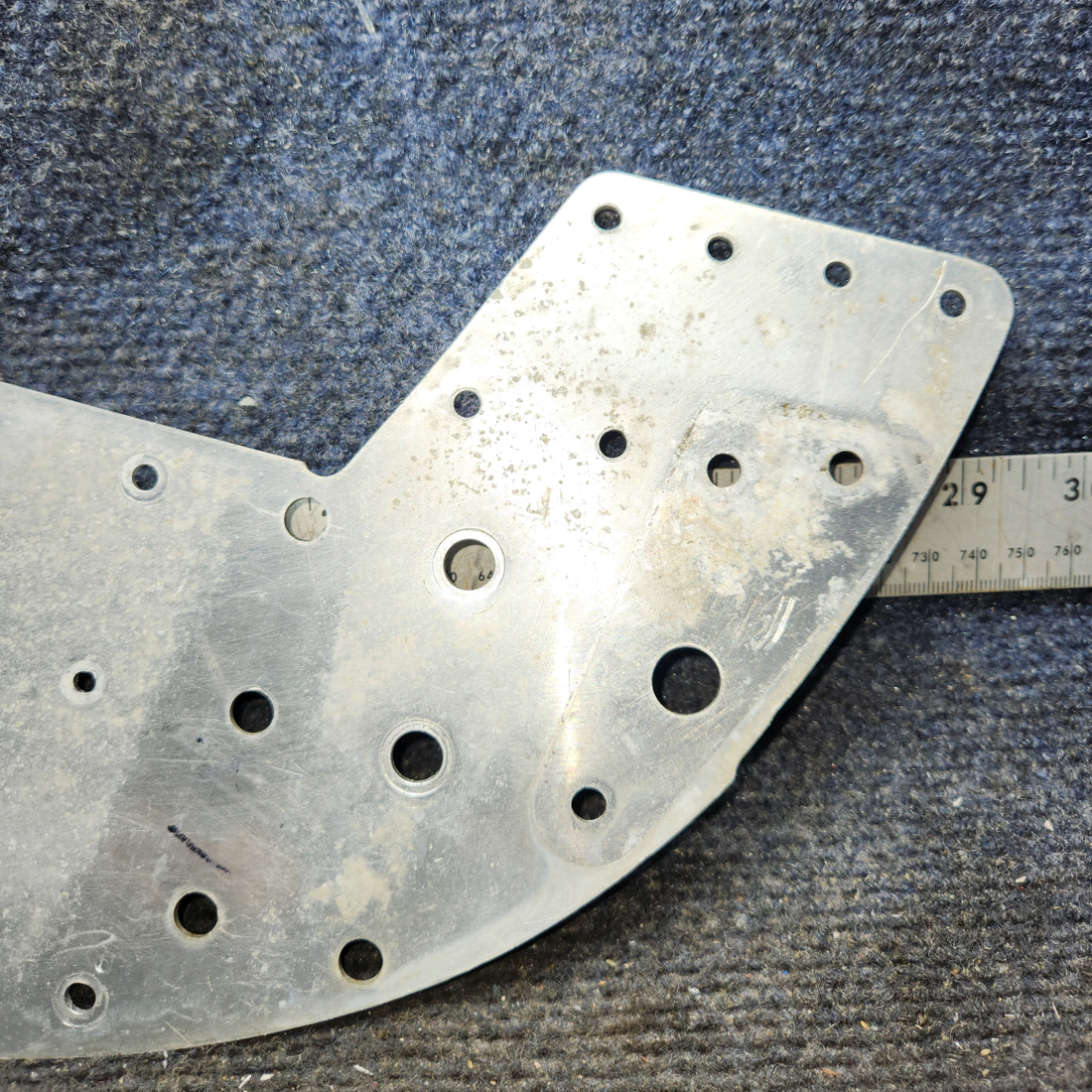 Used aircraft parts for sale, 0713495-13 Cessna 172E Bulkhead Plate reinforcement LH