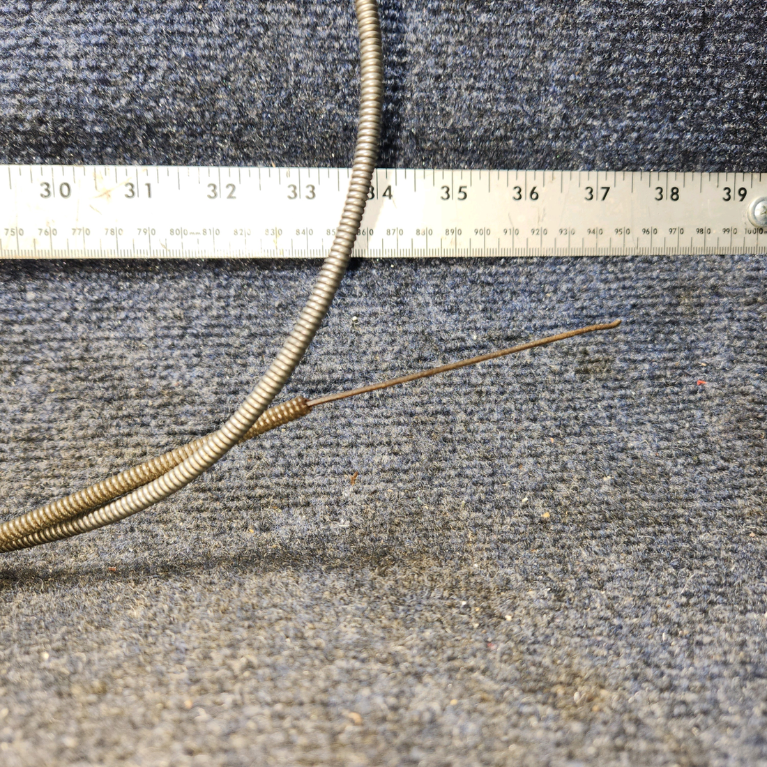 Used aircraft parts for sale, S1239-15 Cessna 172F Cabin Heat Control Cable (Length: 46”)