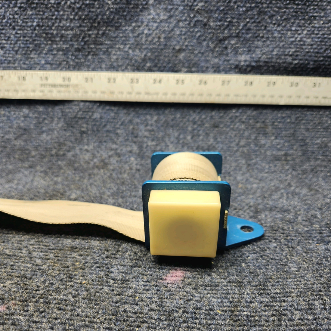 Used aircraft parts for sale, 58-380071-3 America Safety Beechcraft F33A INERTIA REEL SEATBELT ASSY