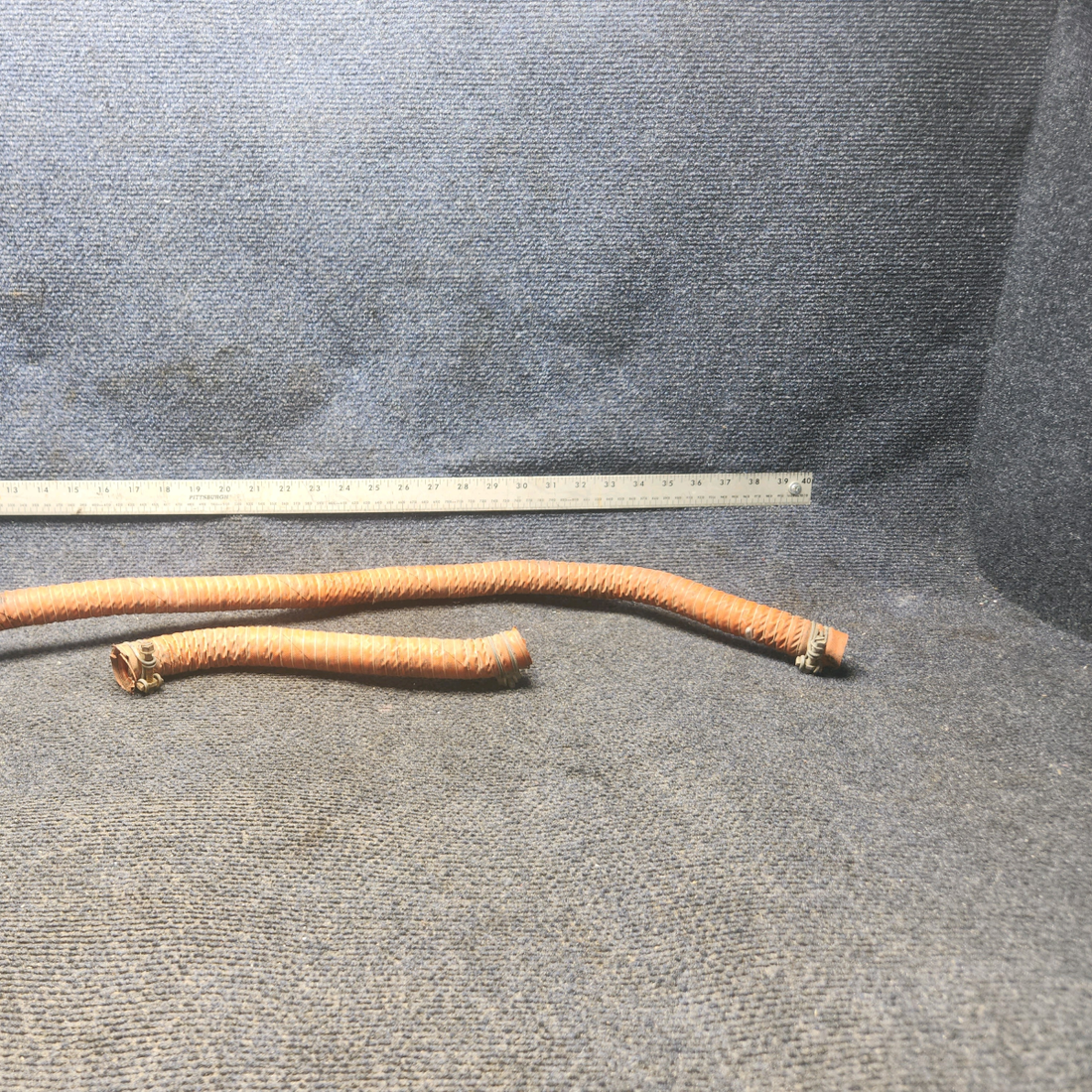 Used aircraft parts for sale, 63633-015, 63633-060 Piper PA28-161 Defrost Hoses - Set of 2  w/ Clams.