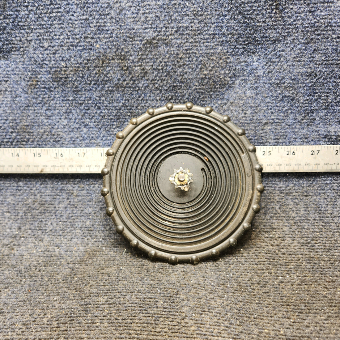 Used aircraft parts for sale, 0713656-1 Cessna 182G Elevator Trim Tab Control Wheel Assembly