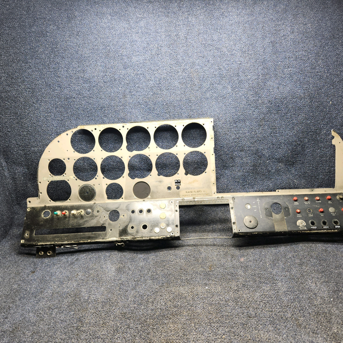 Used aircraft parts for sale, 169-324007-601 Beechcraft C23 SUNDOWNER Instrument Panel Structure Assembly – See photos for details