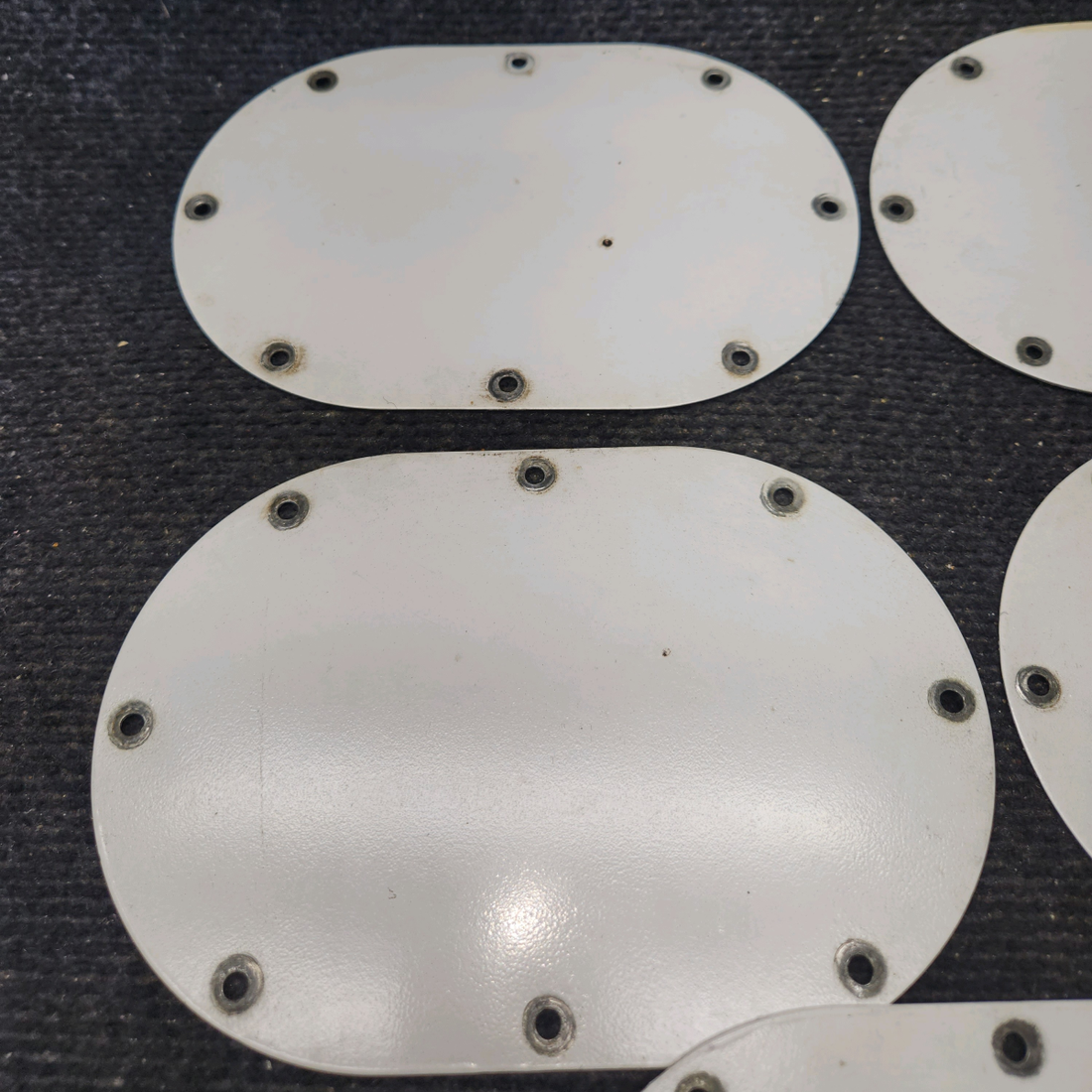 Used aircraft parts for sale, 62109-000 Piper PA28-161 Inspection Cover plate - Set Of "8"
