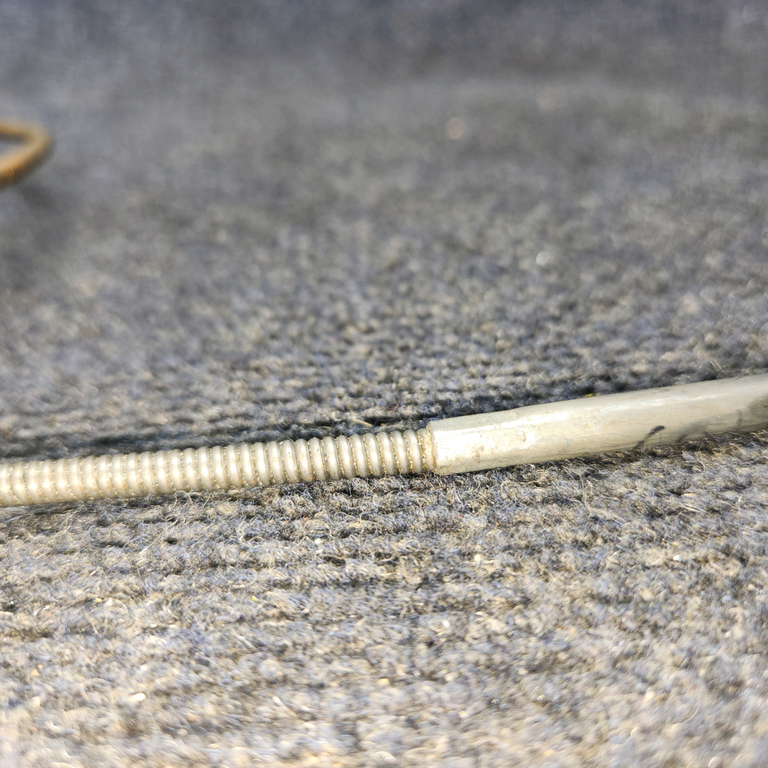 Used aircraft parts for sale, 35-380051-21 Beechcraft A24R Control Cable Cabin Head Assembly