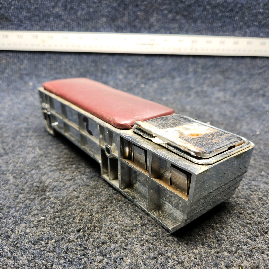 Used aircraft parts for sale, 66710-017 Piper PA32RT-300 ARMREST ASSY MIDDLE RH / AFT RH W/ ASH TRAY