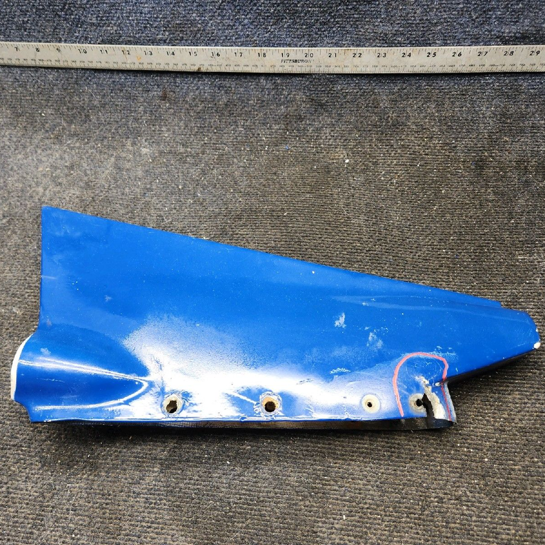 Used aircraft parts for sale, 99868-000 piper PA-28-181 Rudder Tip Fairing With Tail Light Provision