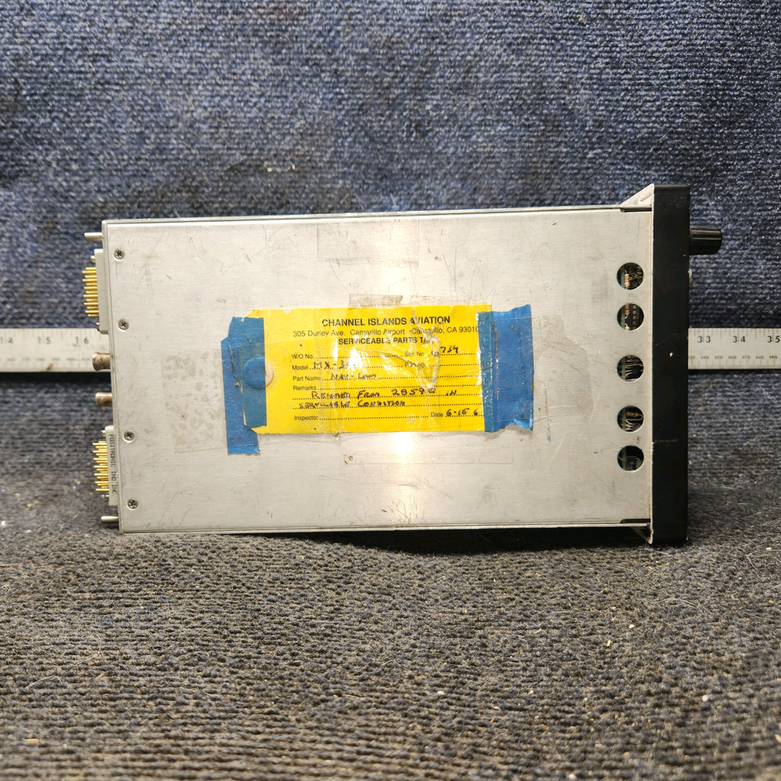 Used aircraft parts for sale, TKM MX300 TKM MX300 cessna 150G NAV/COM Radio with Tray and Connector – 14V