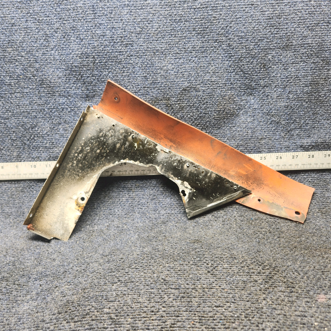 Used aircraft parts for sale, 63614-05 Lycoming O-320 Piper PA28-140 Baffle Assembly Left Side Rear