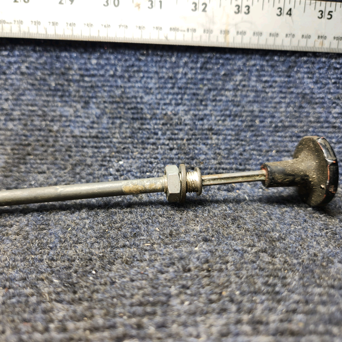 Used aircraft parts for sale, 0411090-28 Cessna C175 Carburator Heat Control Cable 46"