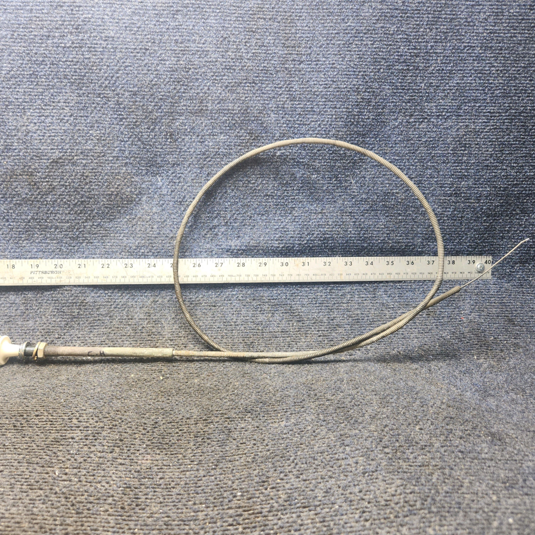 Used aircraft parts for sale, S1241-3 Cessna 182G Cabin Heat Control Cable (Length: 53.8")
