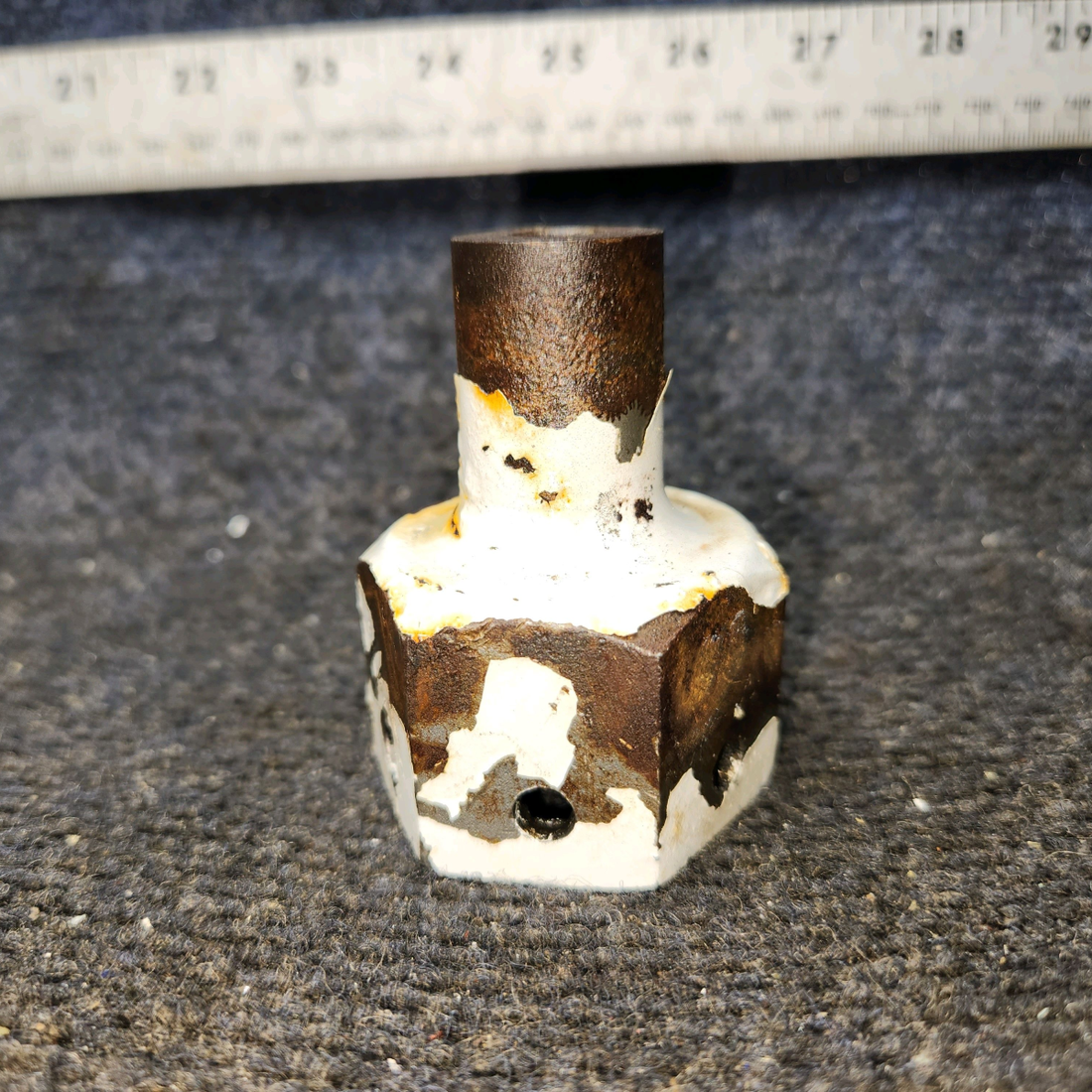 Used aircraft parts for sale, 0441130-2 Cessna 172E Main Gear Axle Fairing Nut (Steel)(Length: 2.375")