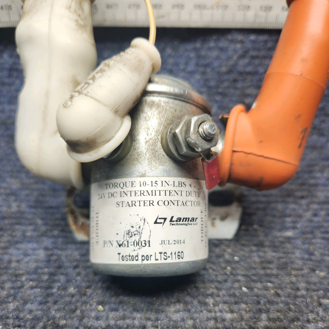 Used aircraft parts for sale, X61-0031 PIPER PA28-161 Warrior III LAMAR RELAY SOLENOID (VOLTS: 24)