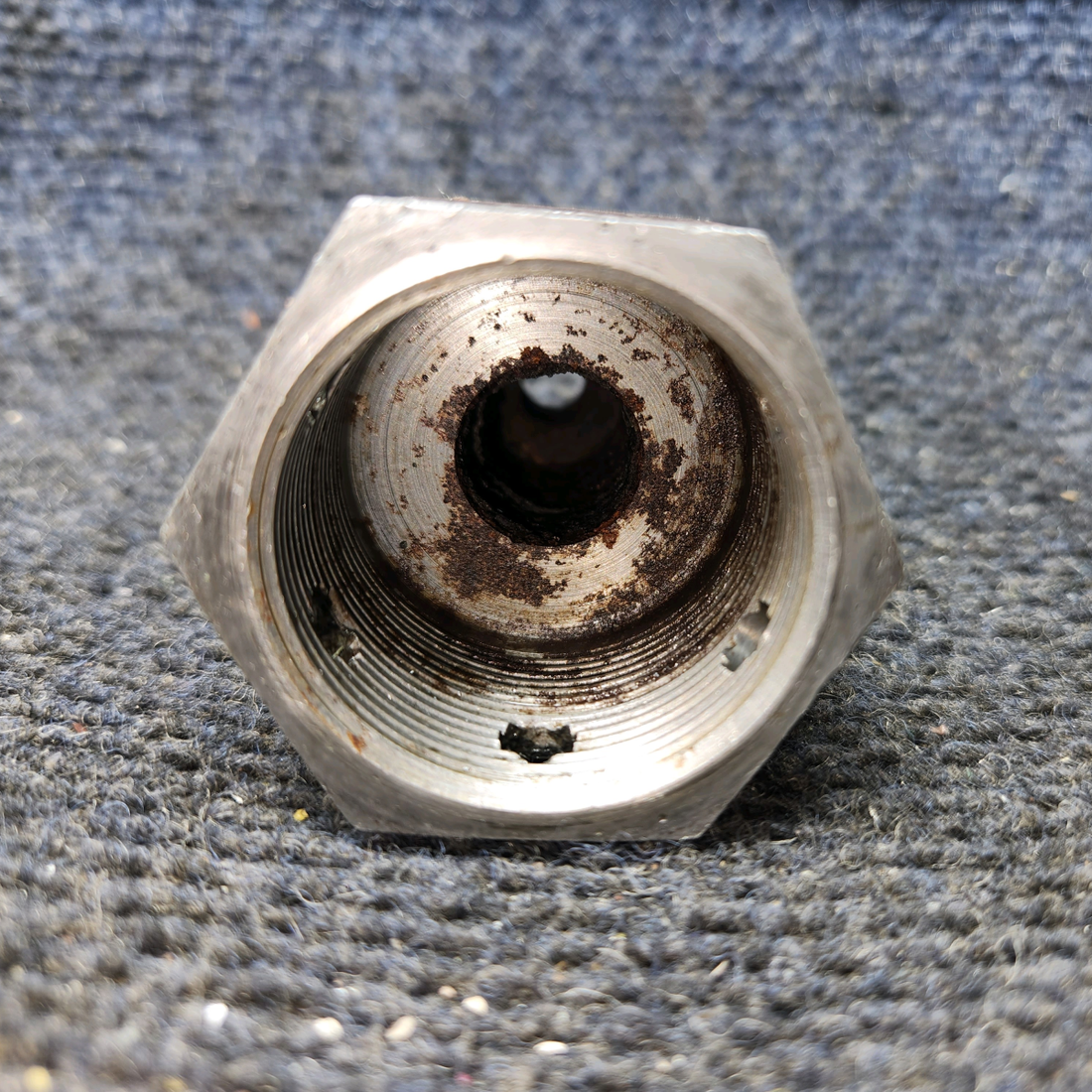Used aircraft parts for sale, 0441130-1 Cessna 172 Main Gear Axle Nut LH or RH (Length: 2-3/8")