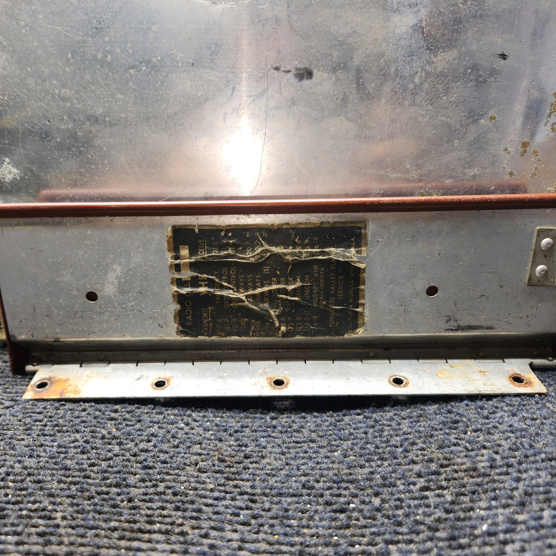 Used aircraft parts for sale, 0513320-8, 0513321-1 Cessna 172F Glove Box Assembly W/ Lid