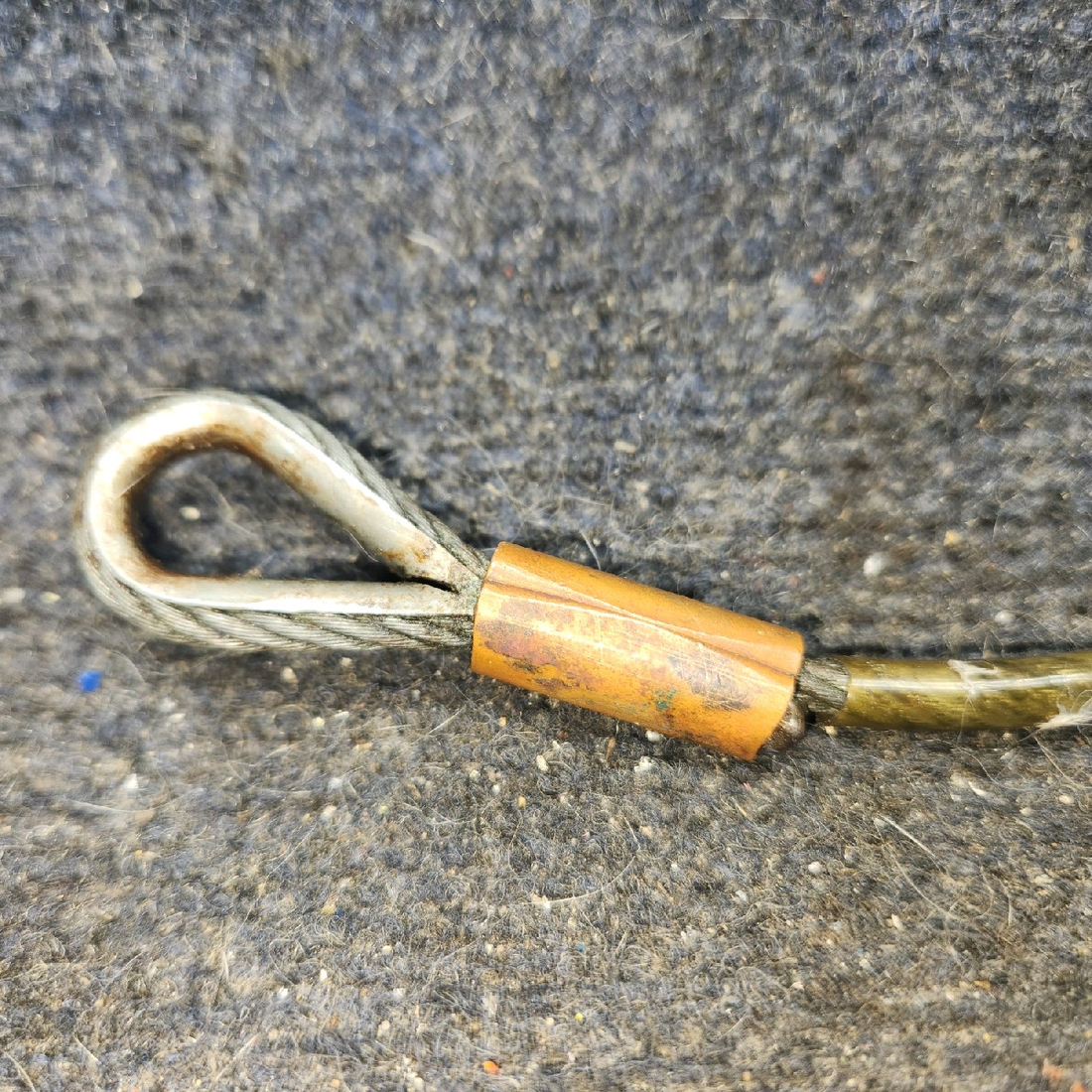 Used aircraft parts for sale, 96908-000 piper PA-28-181 Rear Seat Belt Attachment Cable