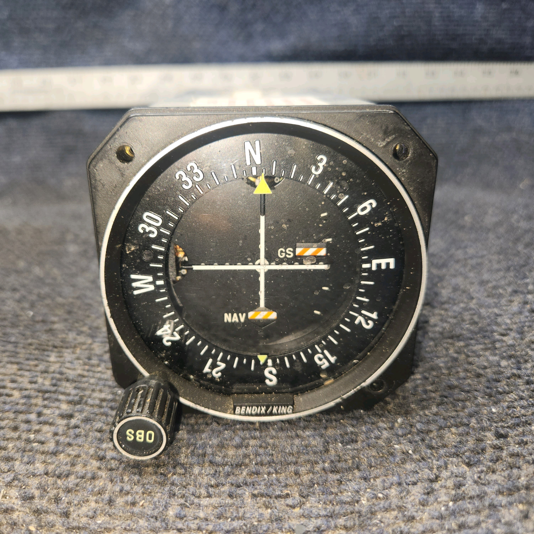 Used aircraft parts for sale, 066-3056-01 Bendix King KI 209 Cessna 182G VOR/LOC Converter and Glide Slope Indicator