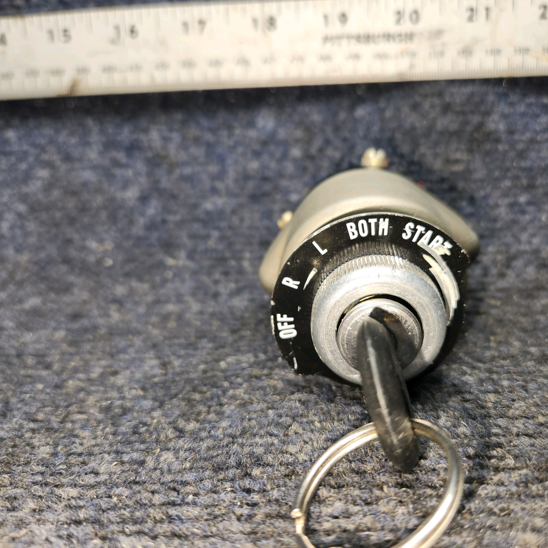Used aircraft parts for sale, 10-357200-1 Bendix PIPER PA-24-250 Ignition Switch Assembly with Keys & Lock Set