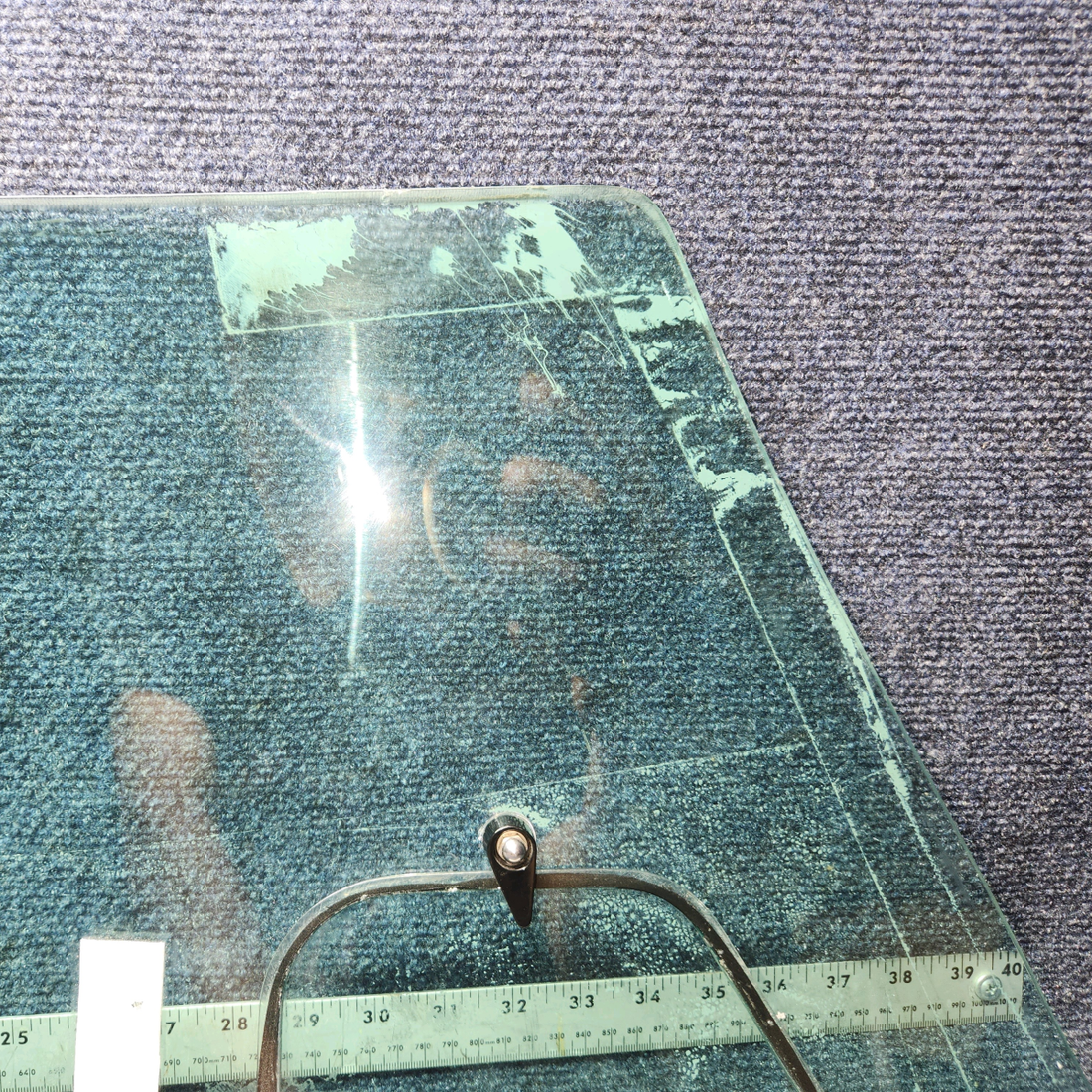 Used aircraft parts for sale, 20676-03 / 21027-000 PIPER PA-24-250 Pilot Window - Outer W/ Storm Window Green