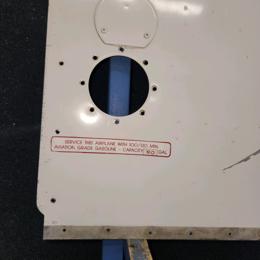 Used aircraft parts for sale, 0523521-19 Cessna 172E Fuel Tank Cover with Indent LH