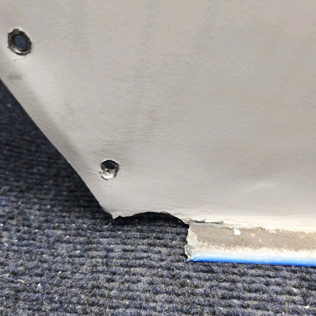 Used aircraft parts for sale, 169-440013-11 Beechcraft A23A Musketeer Custom III DORSAL FIN. "SOME CRACK IN HOLES - SEE PHOTOS"