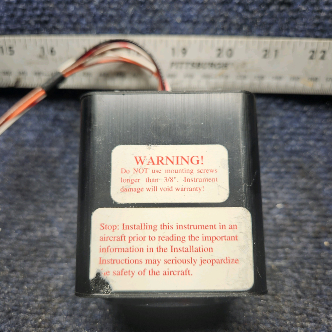 Used aircraft parts for sale, VA-1A MOONEY M20J - Year 1978 ELECTRONICS INTERNATIONAL VOLTAGE-AMMETER INDICATOR
