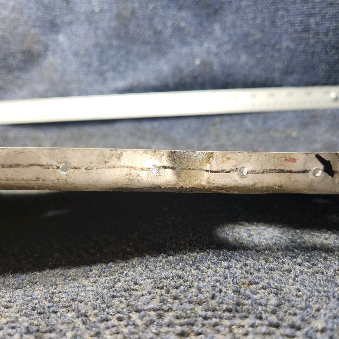 Used aircraft parts for sale, 0511000-43 Cessna 172E FWD Fuselage Rib LH has a crack
