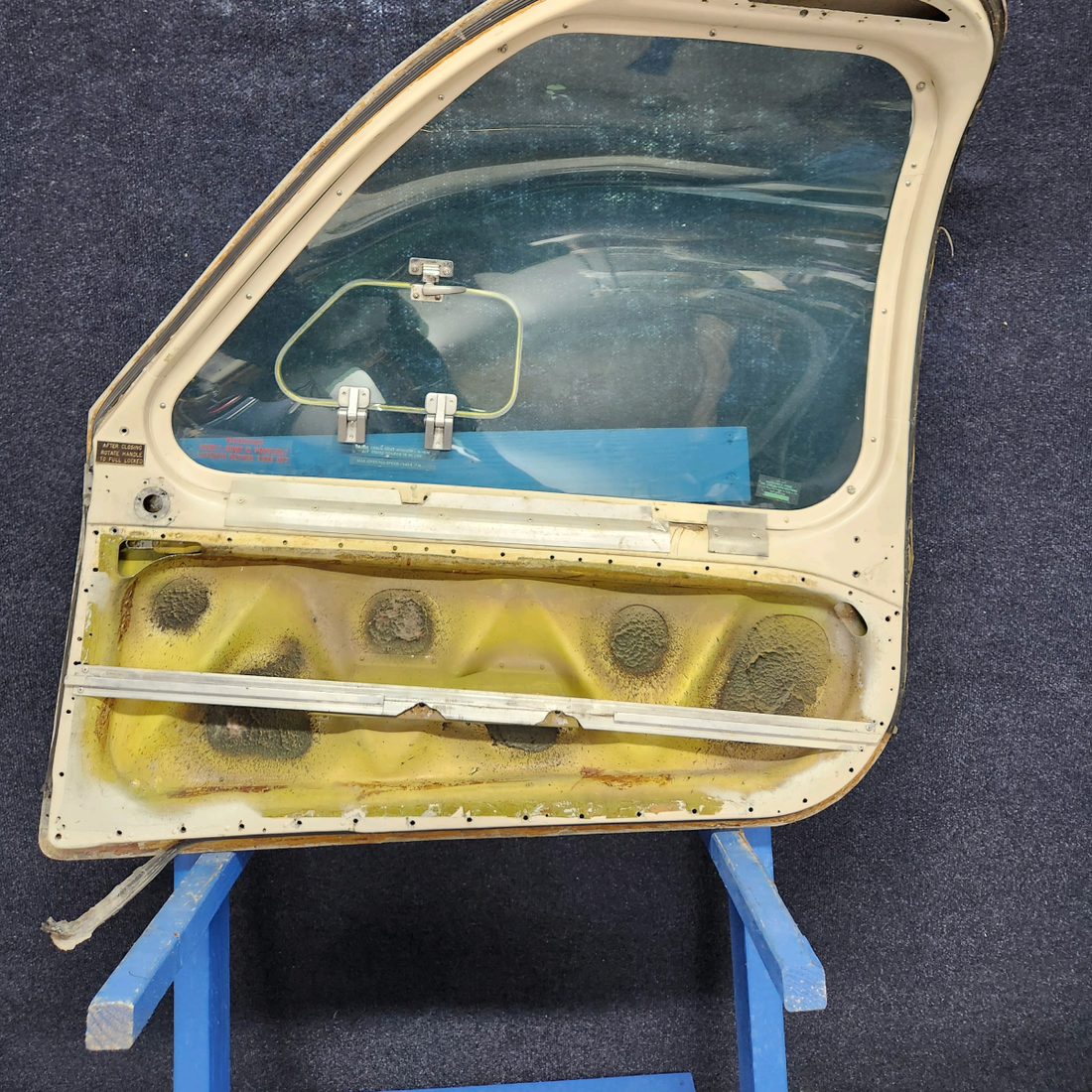 Used aircraft parts for sale, 35-400010 BEECHCRAFT F35 CABIN DOOR STRUCTURE (MINUS INTERNALS)