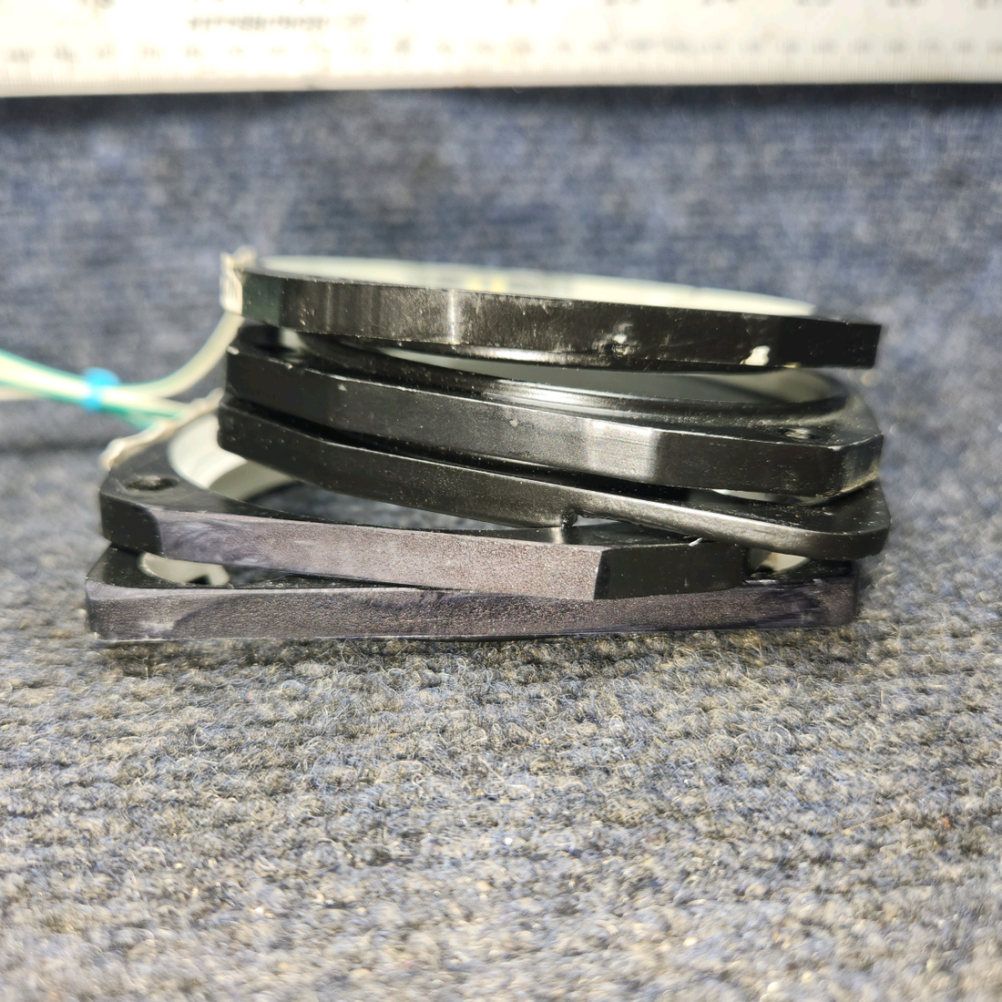 Used aircraft parts for sale, PQ876SW PIPER PA-24-250 Nulite Instrument Panel Lighting Kit 3" (Standard & Cutout) Set Of Five