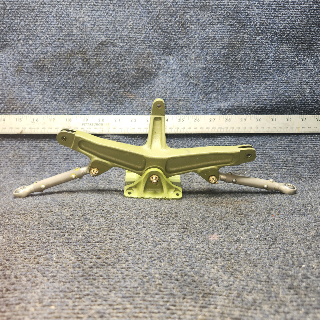 Used aircraft parts for sale, 96-524010-1 BEECHCRAFT 95-55B Bellcrank Rudder Pedal Assembly with Link and Base