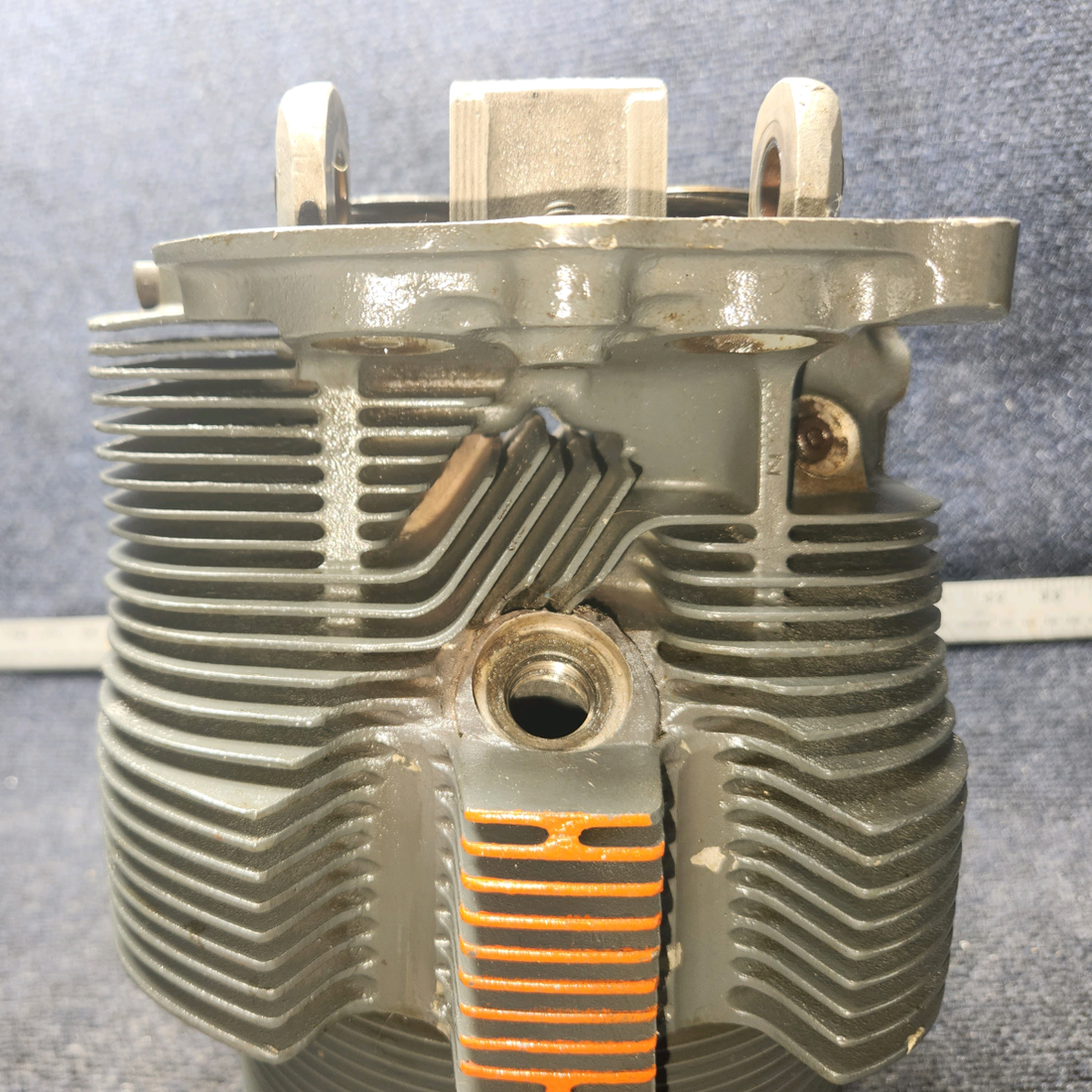 Used aircraft parts for sale, LW-12416 Lycoming O-320-D2A Piper PA28-140 Cylinder Wide Deck Chrome with High-Compression Piston