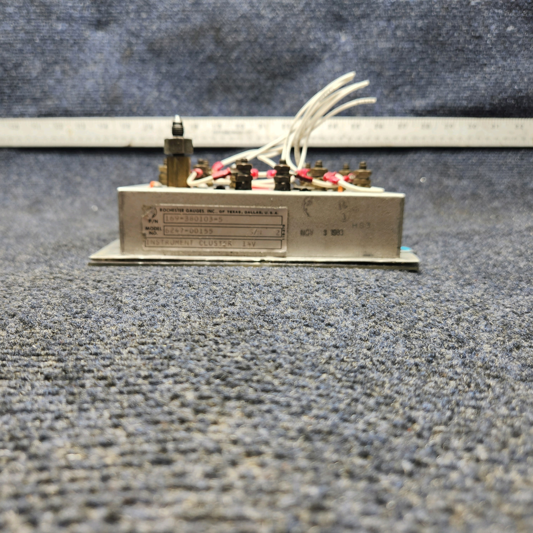 Used aircraft parts for sale, 169-380103-5 Beechcraft A24R Instrument Cluster Beech Sierra