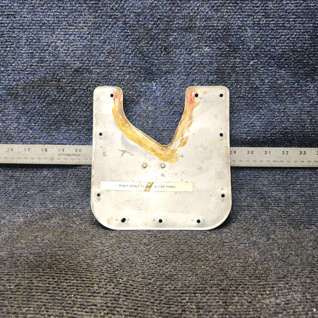 Used aircraft parts for sale, 65688-001 PIPER PA28-140 Main Landing Gear Plate Assy - RH