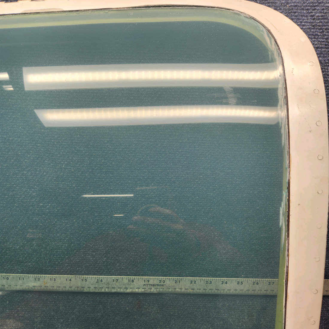 Used aircraft parts for sale, 002-430053-2 Beechcraft F33A CENTER WINDOW ASSEMBLY RH (TINTED)