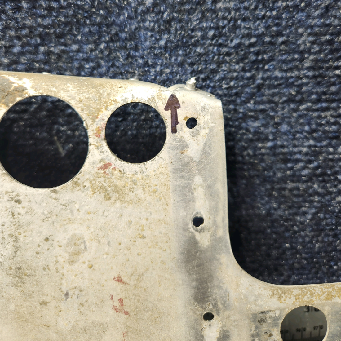 Used aircraft parts for sale, 0511000-43 Cessna 172E FWD Fuselage Rib LH has a crack