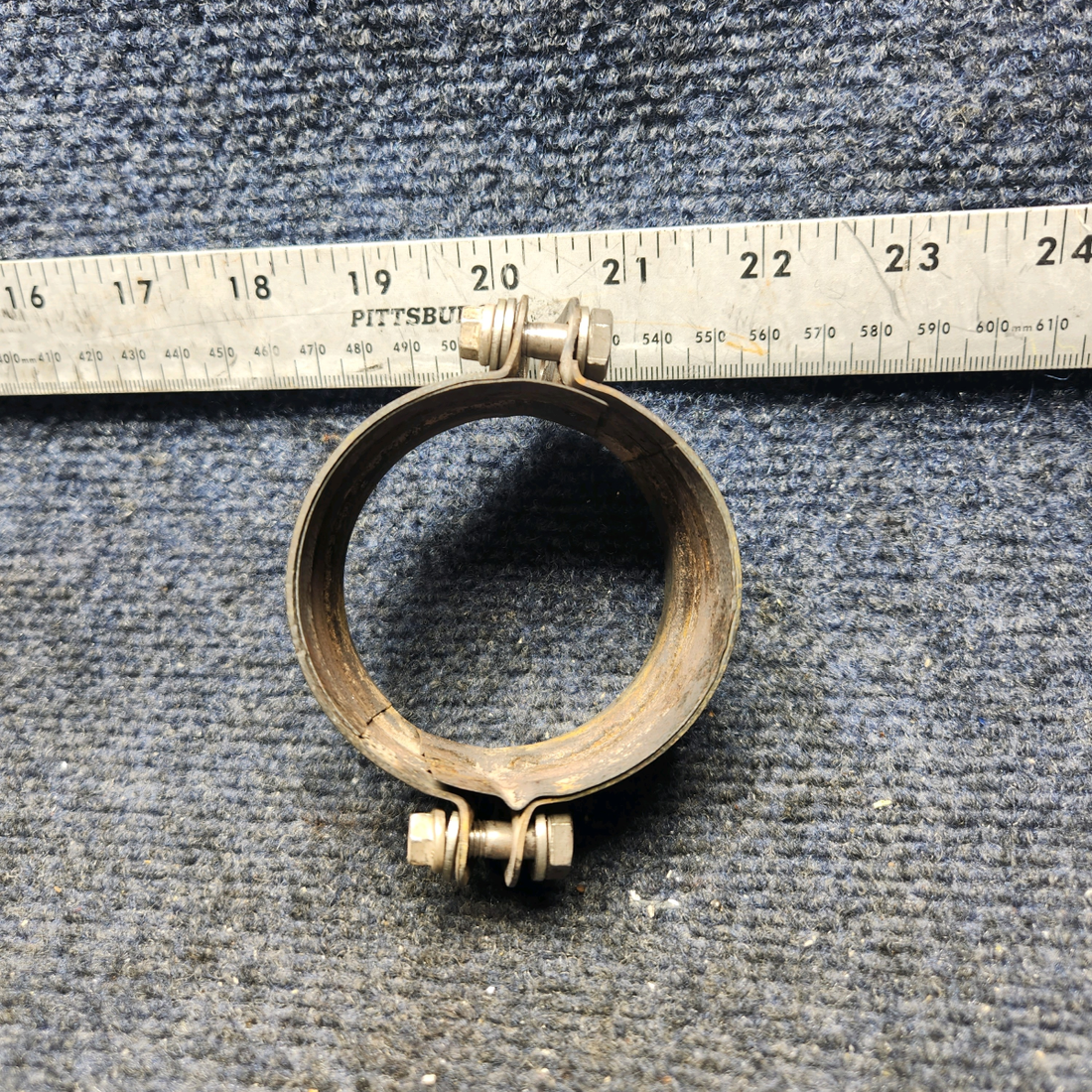 Used aircraft parts for sale, 35-950004-17 Beechcraft F33A EXHAUST CLAMP